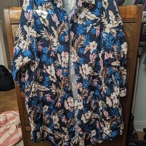 Redsky Floral Shirt Dress -One Size Fit